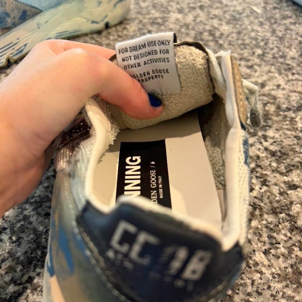 Golden Goose Sneakers - stained blue
